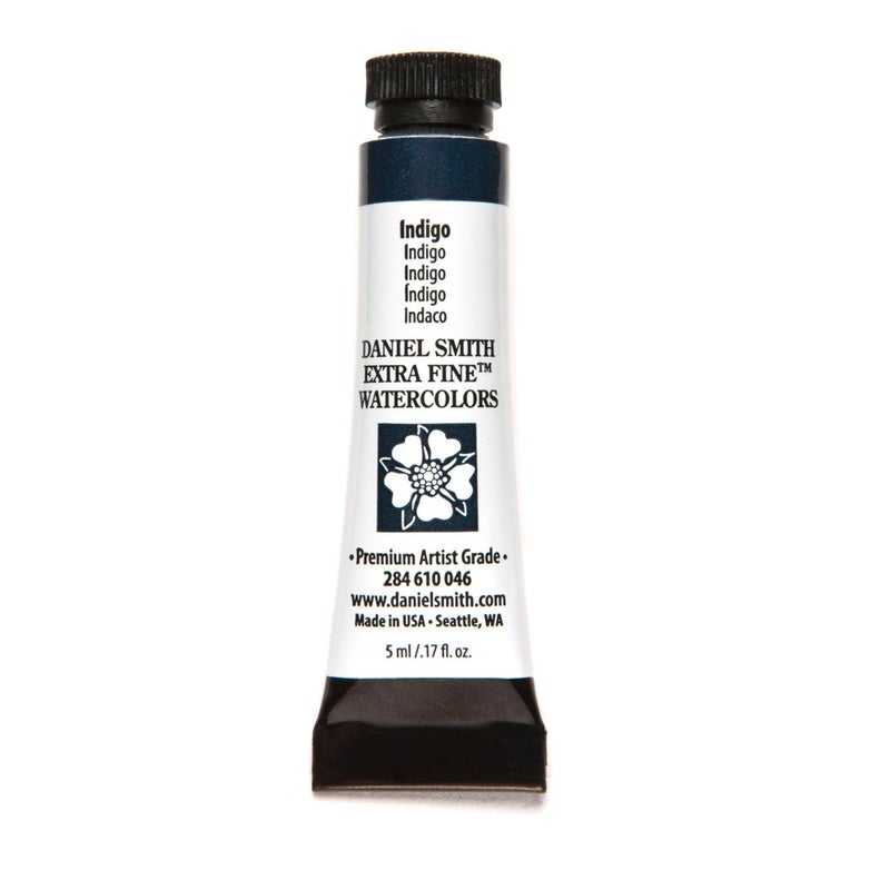 Daniel Smith Extra Fine Watercolor Paint, 5ml Tube, Indigo, 284610046, 0.17 Fl Oz (Pack of 1) - Image 1